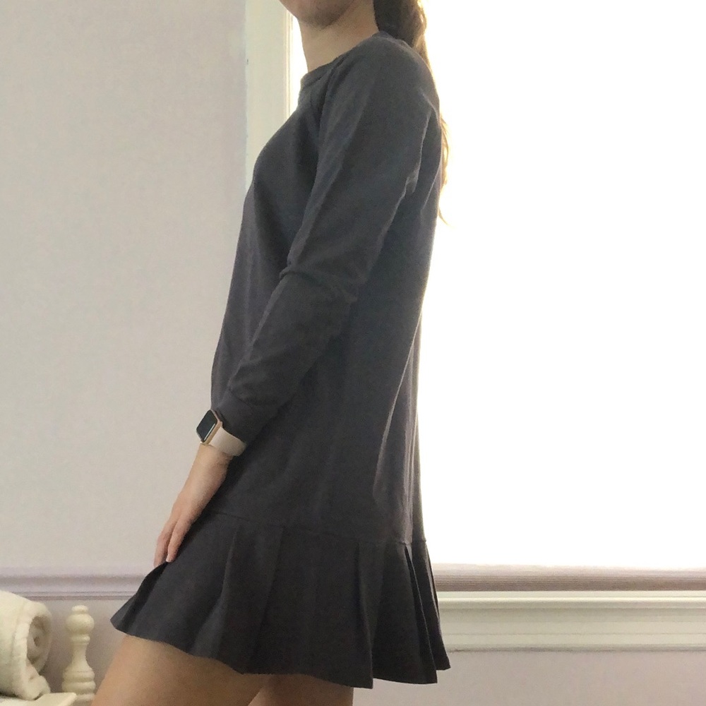 Asos gray sweater dress. Short and cute.